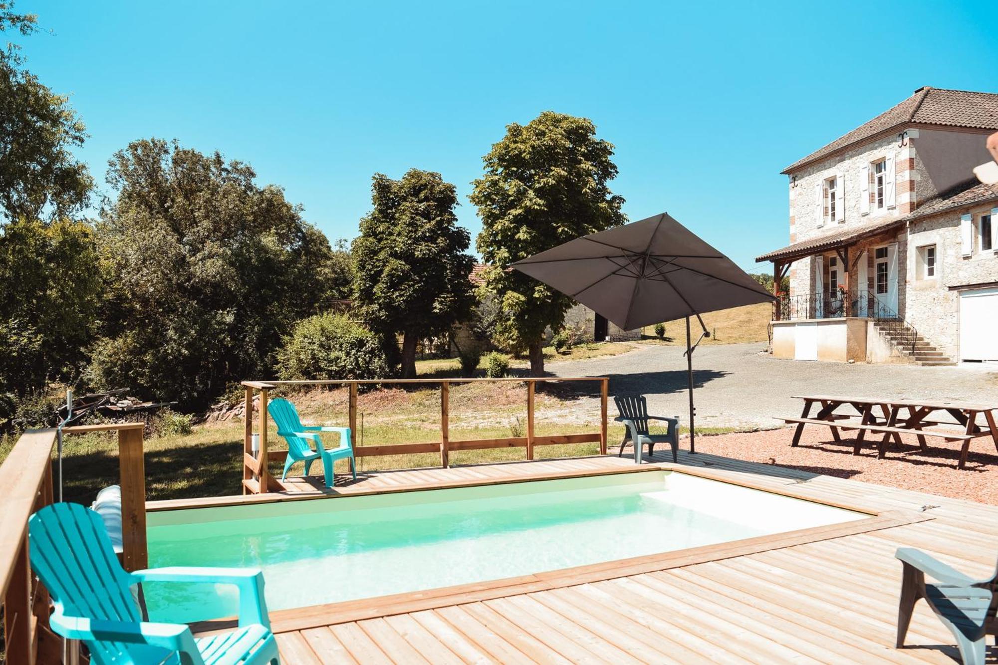 Cocoon, bord de lac, piscine chauffée 11 per Plieux Habitación foto